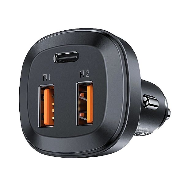 Acefast ładowarka samochodowa 66W 2x USB / USB Typ C, PPS, Power Deliv