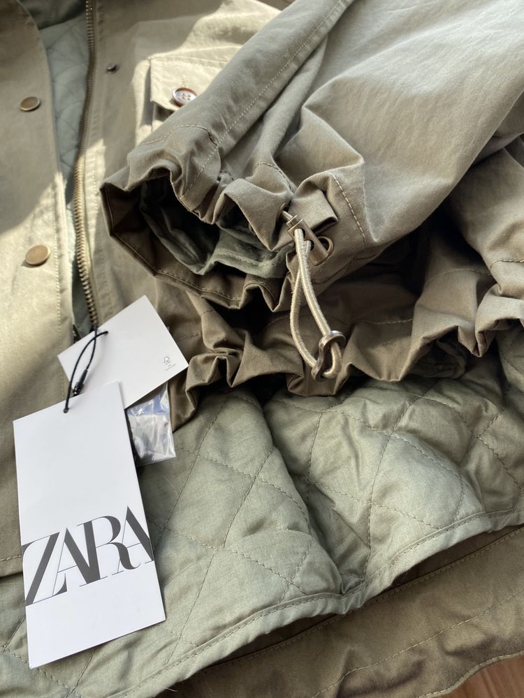 Куртка Зара Zara камуфляжная с подкладкой