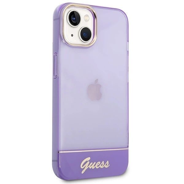 Etui Guess Translucent Na Iphone 14 Plus - Fioletowe