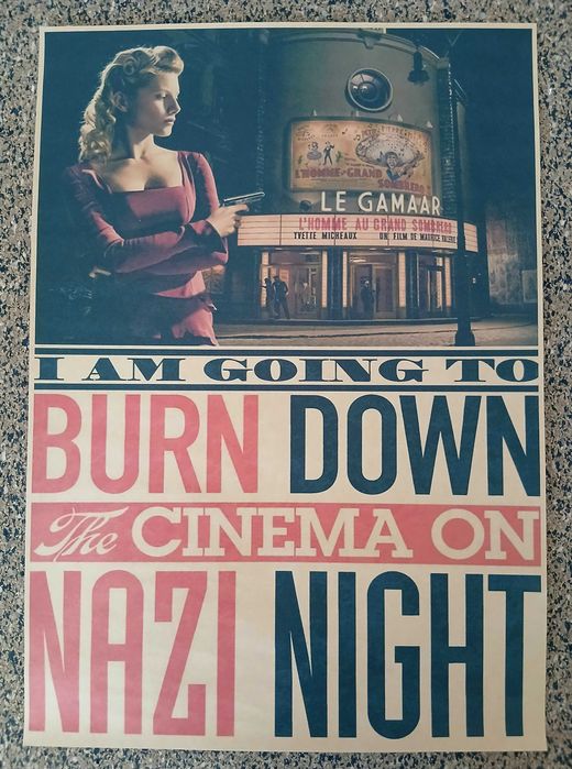 Poster - "Inglourious Basterds" movie (papel kraft, 30x42 cm)