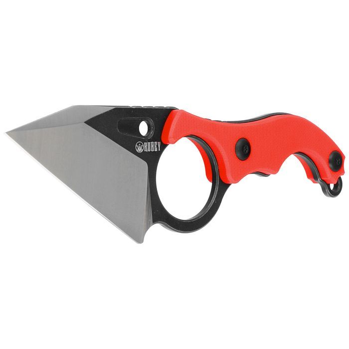 Nóż Kubey Knife Hippocam Red G10, Two Tone D2 (KU166D)