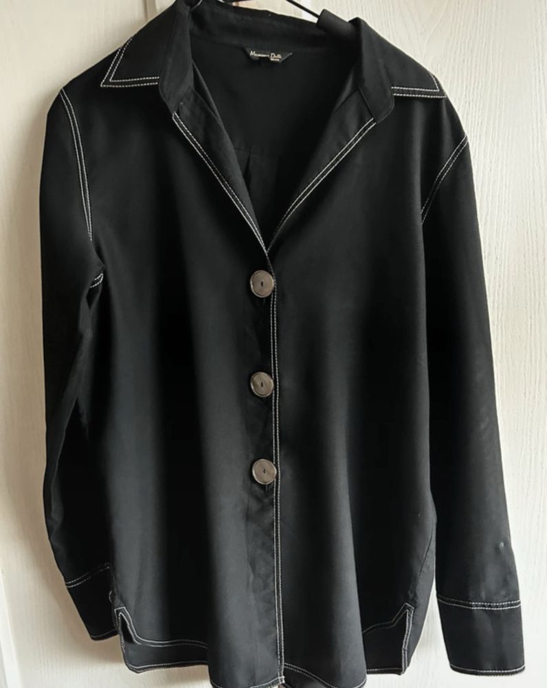 Massimo Dutti elegancka koszula czarna M