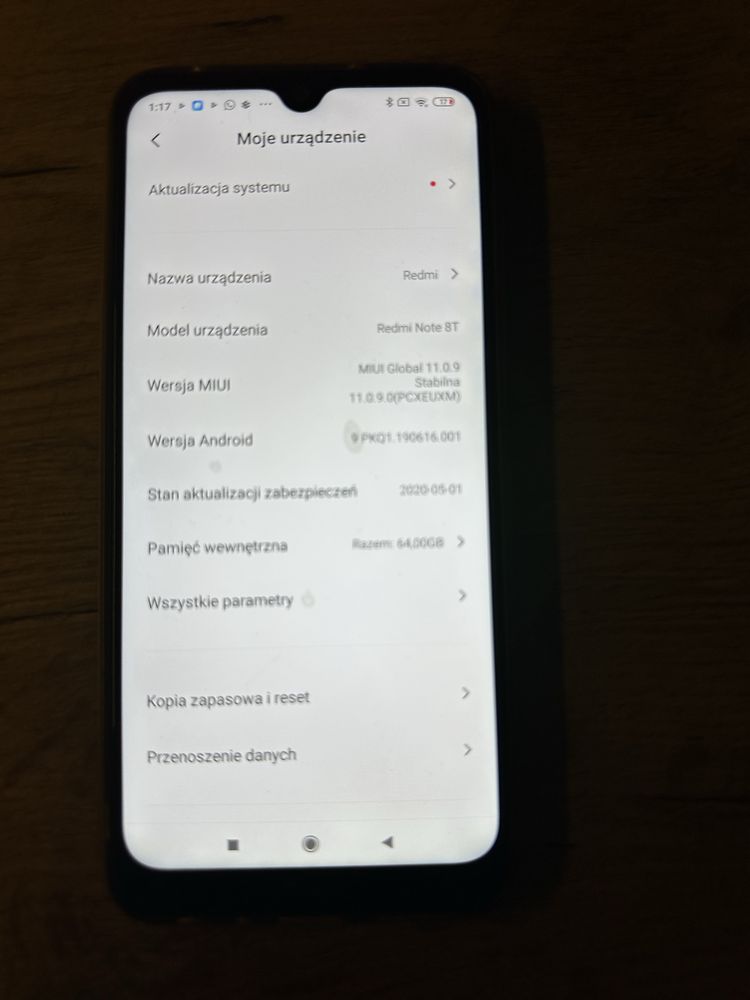 Xiaiomi Redmi Note 8T