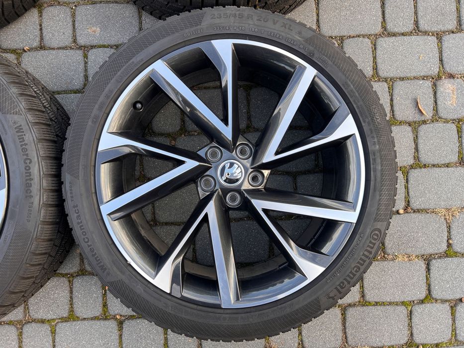 Koła ZIMA Skoda Kodiaq VW Seat 20” 5x112 8J ET41 Continental 235/45/20