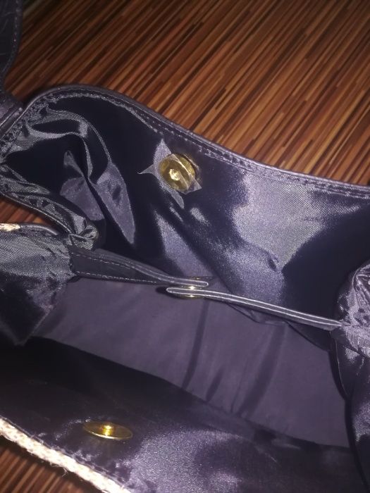 Torebka, eko skóra, faktura krokodyla, dwustronna