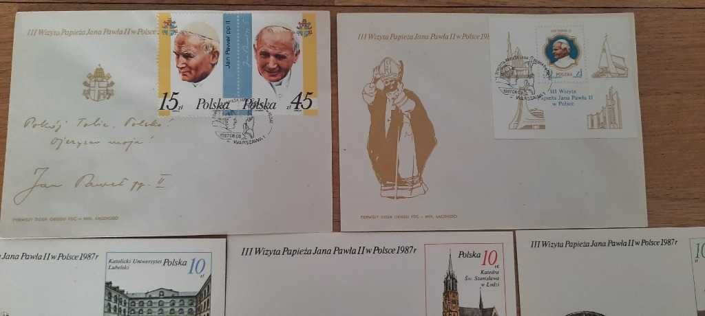 III Wizyta Jana Pawła II w Polsce-1987r Komplet