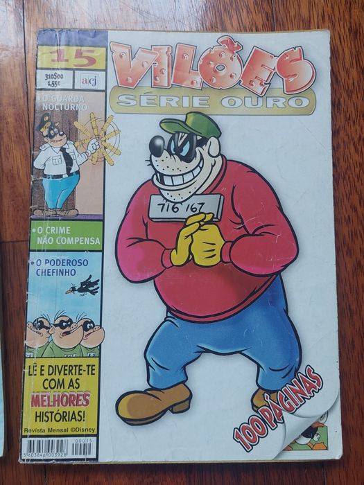 Várias publicações de BD antigas