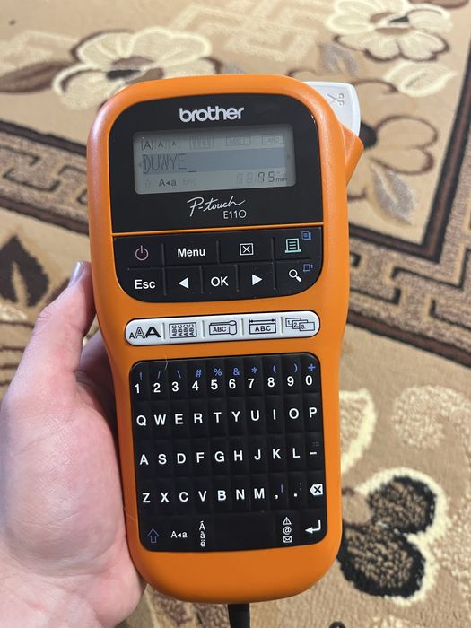 Принтер етикеток Brother P-touch E110VP OrangeПОВНИЙ КОМПЛЕКТ З АНГЛІЇ