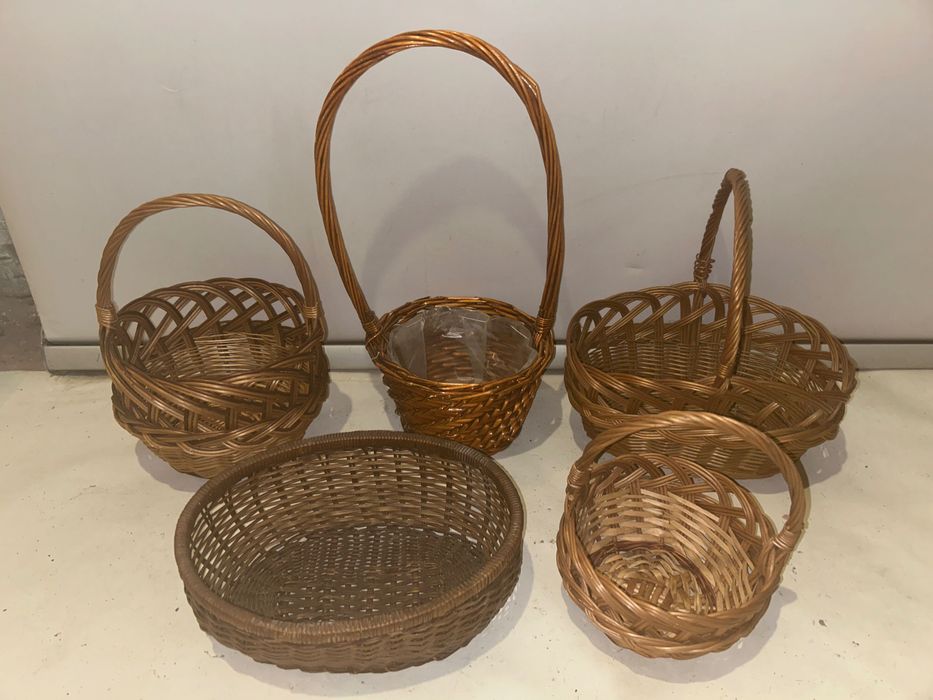 Koszyczki WIKLINOWE - 5 sztuk
