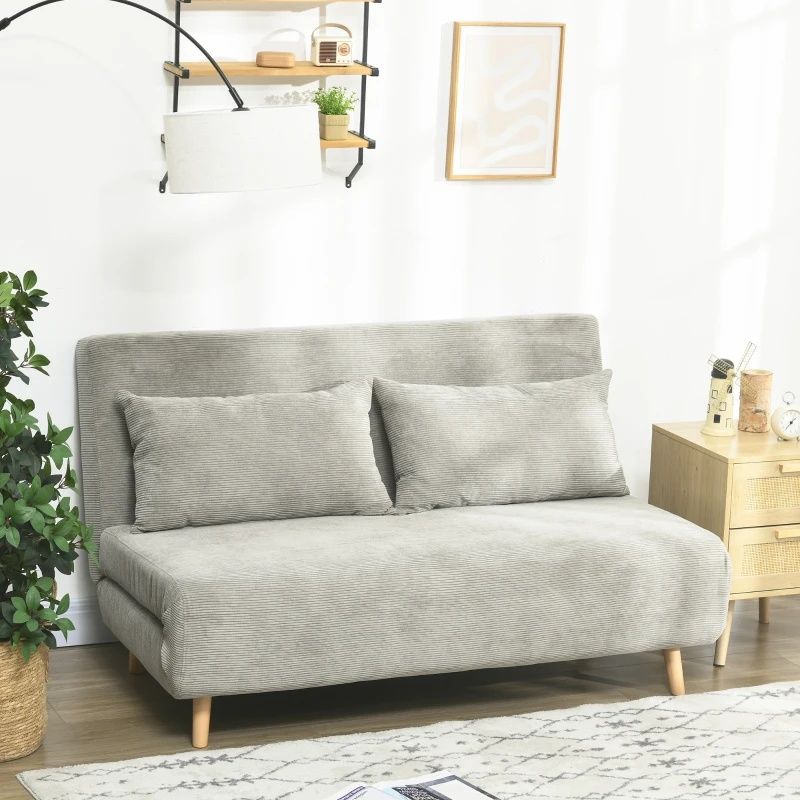 Homcom Sofa do spania, łóżko 3 stopniowe .