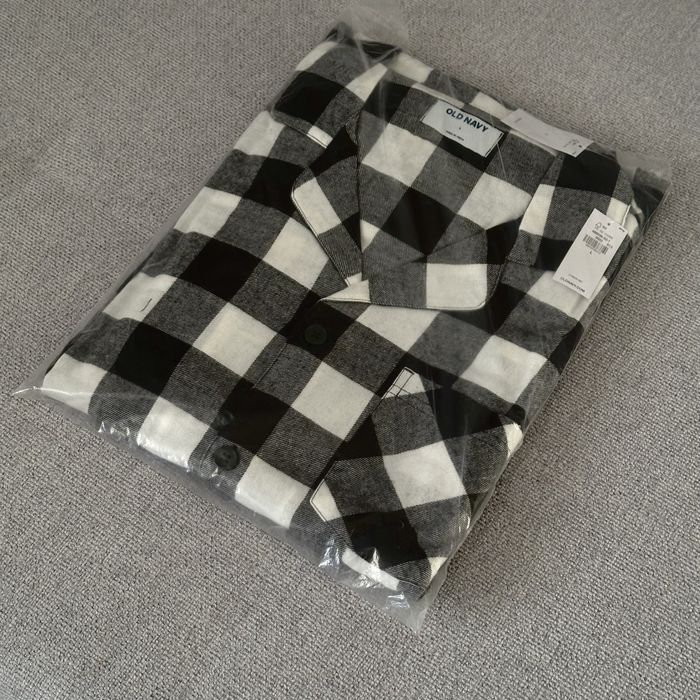 Чоловіча фланелева піжама Old Navy, комплект піжами олд наві з бавовни