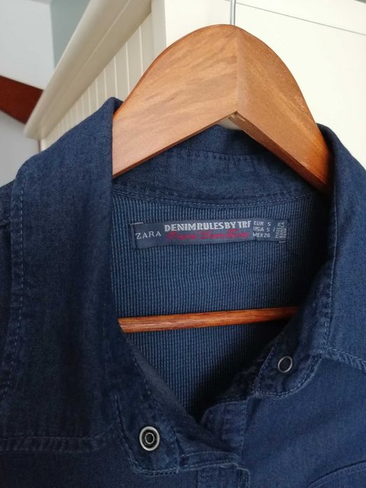 Zara, koszula dziewczęca jeansowa rozmiar S