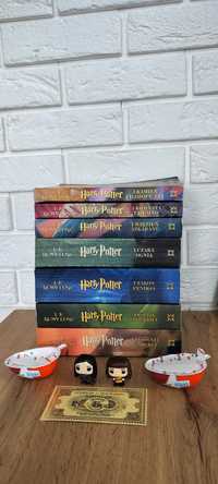Komplet,zestaw, seria Harry Potter,stare wydanie, miękka oprawa