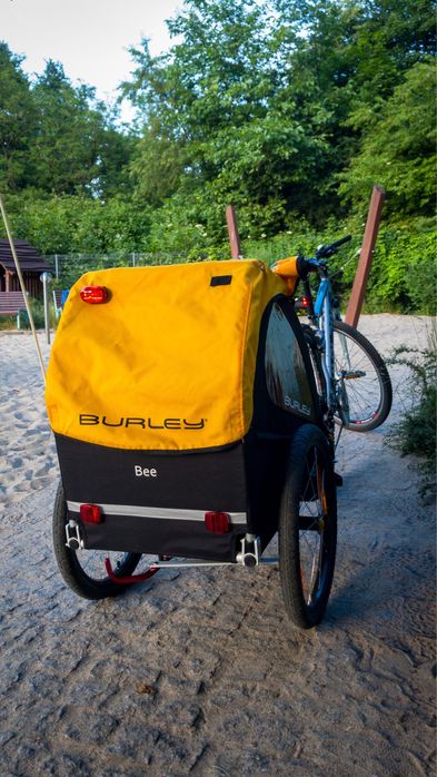 Przyczepka rowerowa Burley Bee Single yellow żółta