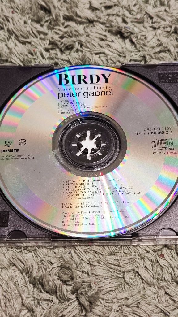 Ptasiek BIRDY Peter Gabriel muzyka z filmu soundtrack płyta CD