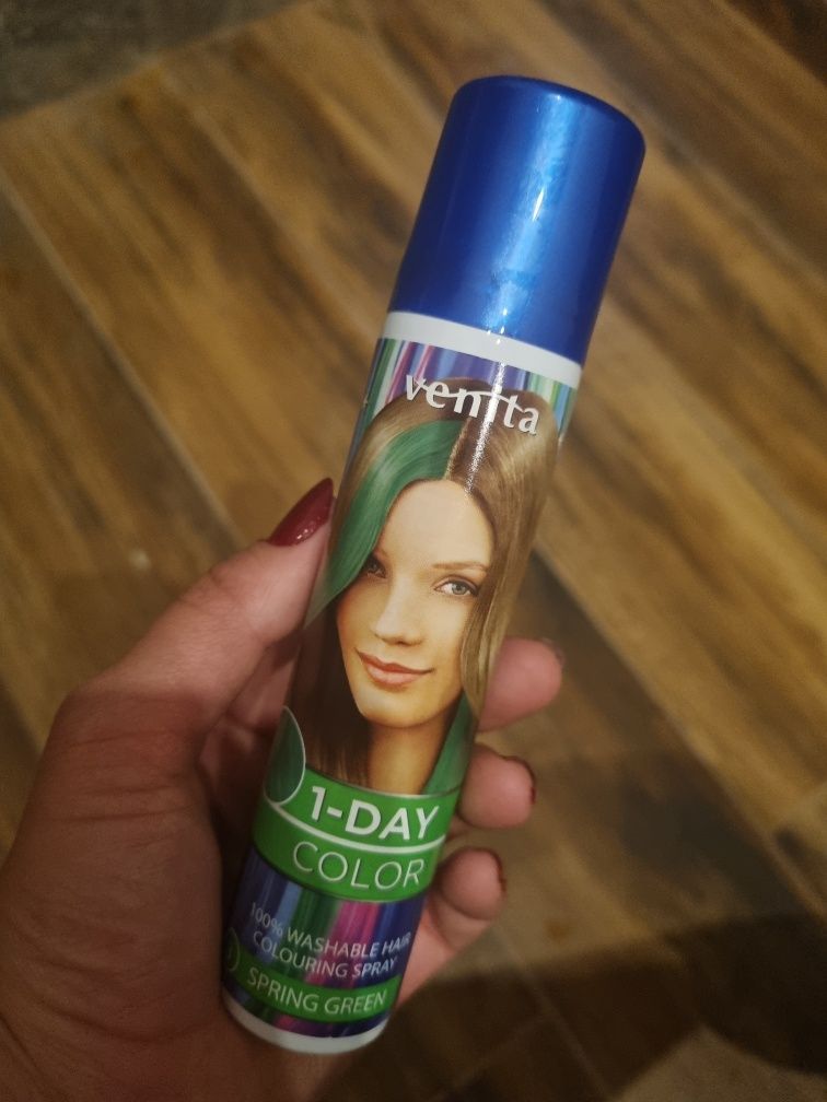 Spray do włosów koloryzujący zielony