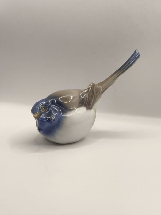 Figurka z porcelany ptak BG vintage Bing & Grondahl Grondahl sikorka