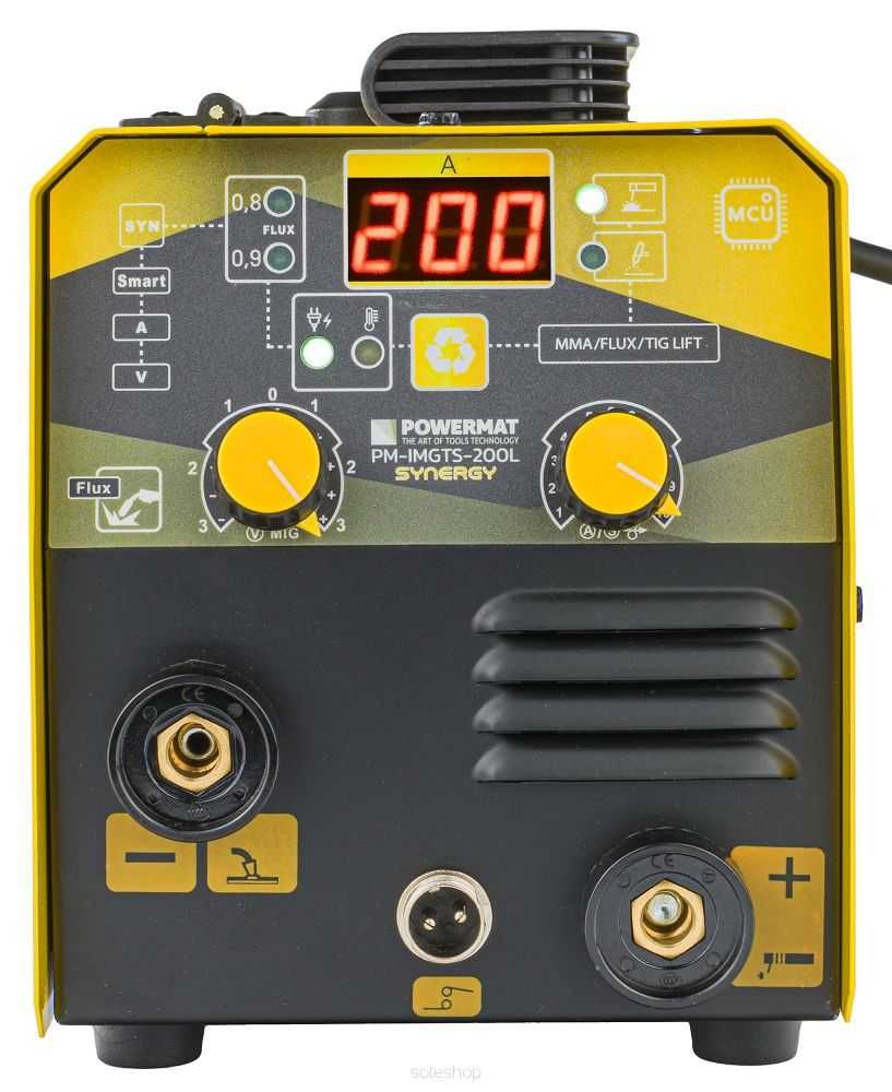 POWERMAT Spawarka Inwertorowa Migomat Mig Mag 200A Synergia PM1286