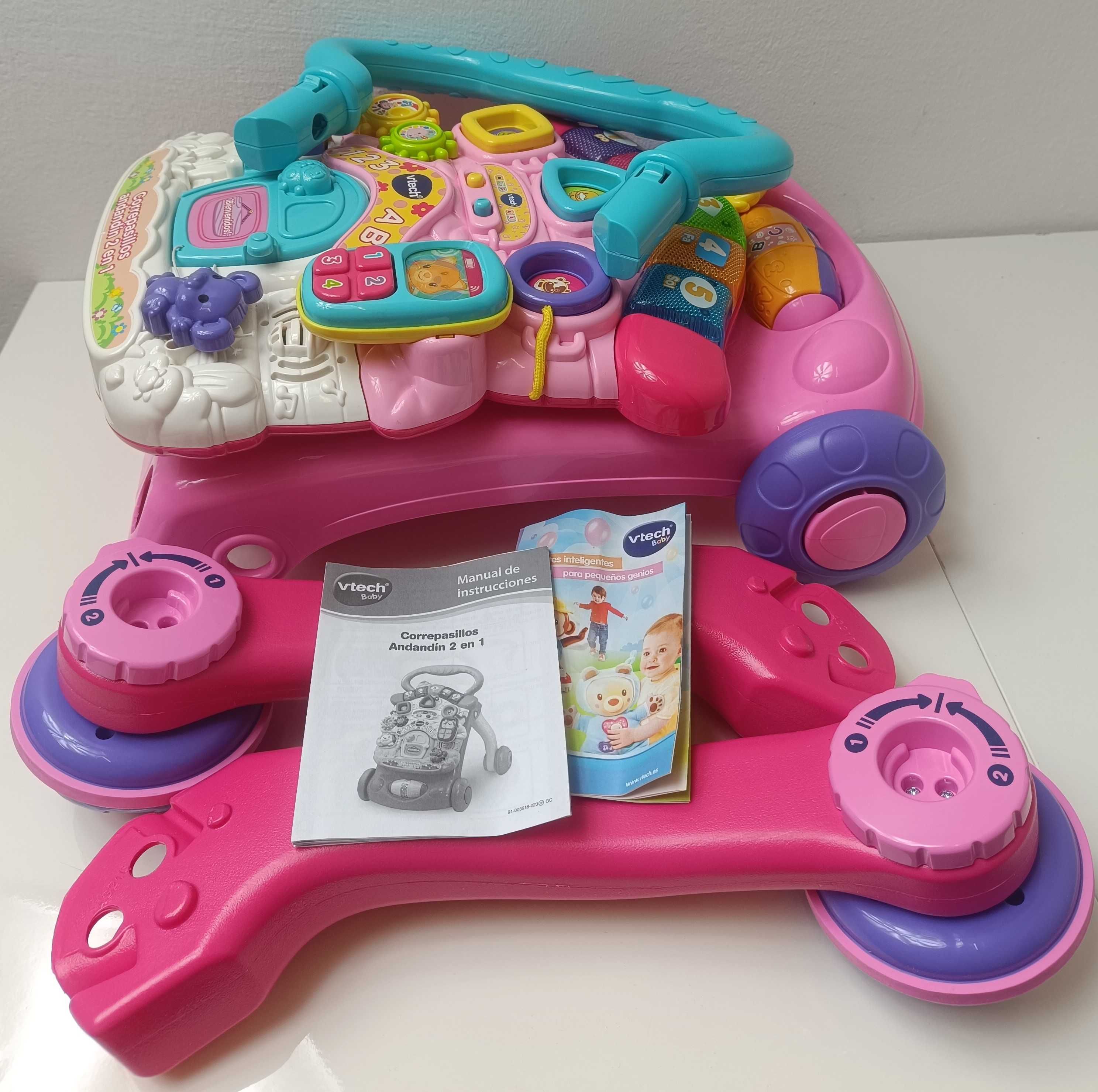 PROMOCJA - 30% Vtech 2 w 1 interaktywny chodzik pchacz dla dzieci