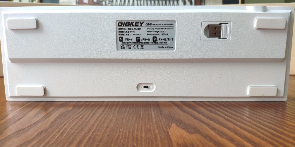 60% Бездротова акумуляторна механічна хотсвапна клавіатура Gibkey G68