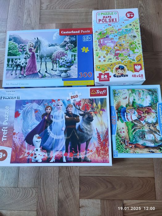 Puzzle zestaw 4 sztuk