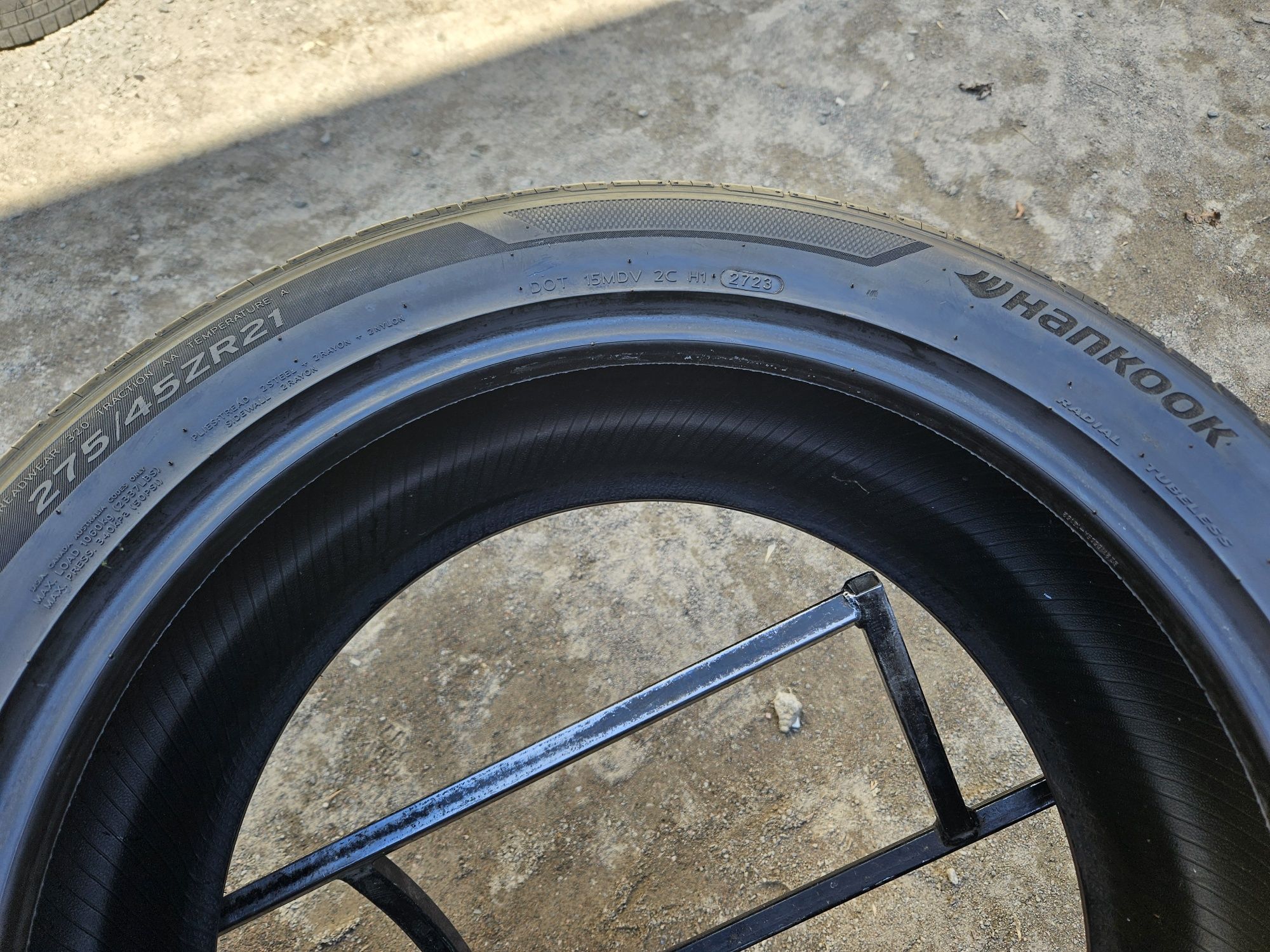 Шины БУ 285 45 / 275 45 R 21 Hankook ventus s1 evo 3 SUV комплект лето
