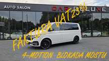 Volkswagen Multivan FV 23% / 4-MOTION / HIGHLINE / ALCANTARA / Hak holowniczy / Alu 17