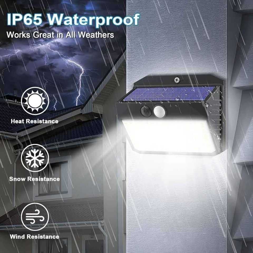 2 Luzes solares Exterior com sensor movimento