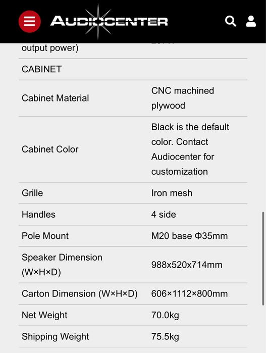 Sub Graves Audiocenter SA3218