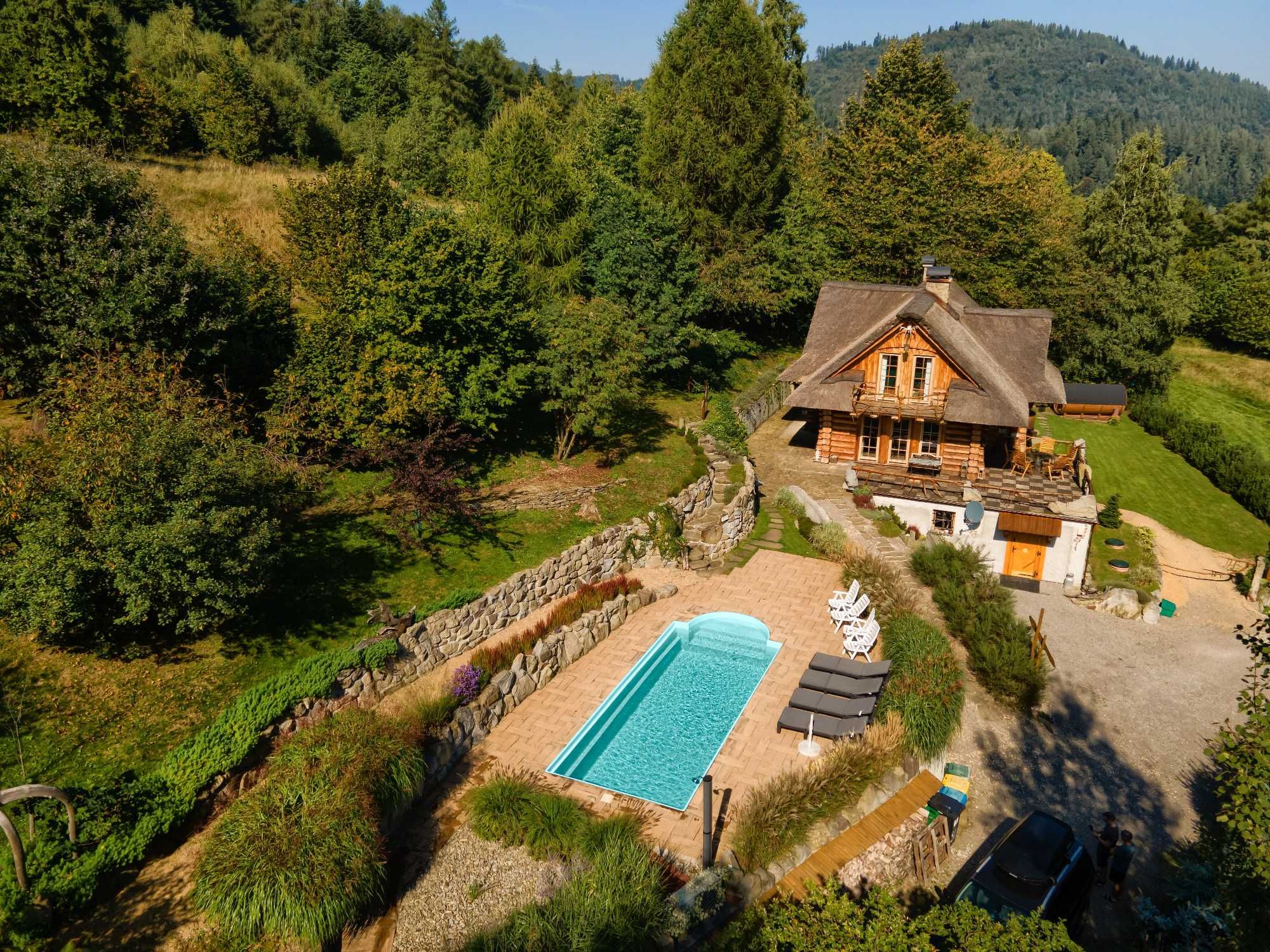 Dom w górach Lipowa Beskidy Balia Jacuzzi, 3 x SAUNA, SPA