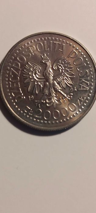 Moneta. Polski Związek Inwalidów wojennych RP. 20 000 zł.