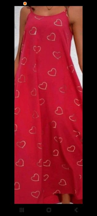 Vestido vernelho comprido