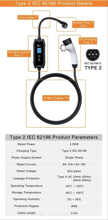 Зарядка Feyree type 2