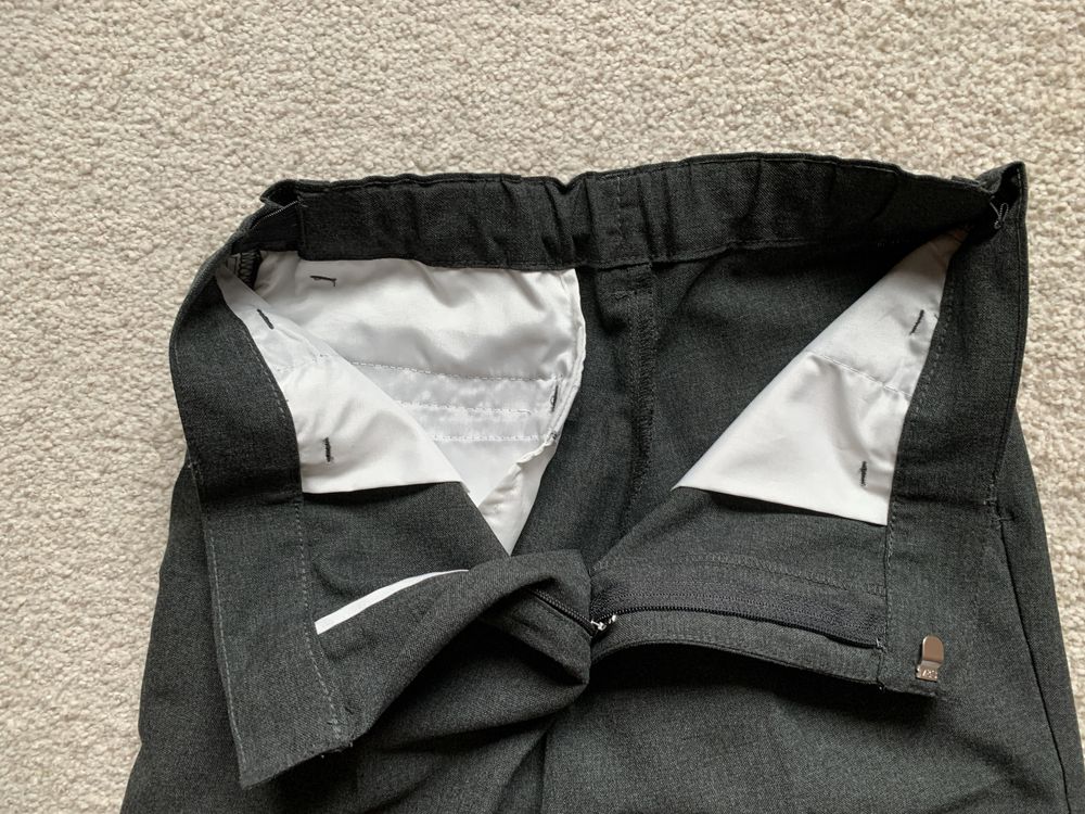 Koszula spodnie kamizelka zestaw elegancki M&S  134cm