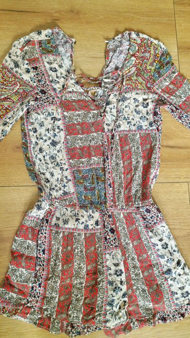 Kolorowy kombinezon American Eagle Outfitters, boho styl, rozmiar XS