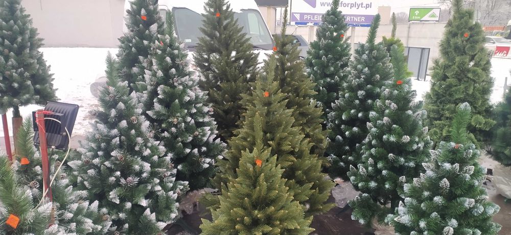 choinka sztuczna SOSNA DIAMENTOWA polski producent stoisko OKAZJA