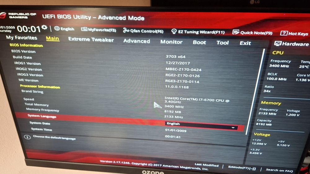 Board ROG + Cpu / Maximus VIII Impact + i7 6700