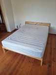 Cama, estrado e colchão ikea casal 140x200