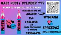 Nabój Cylinder Butla SodaStream Wymiana Nabicie Pustej CO2 !!! Różowa