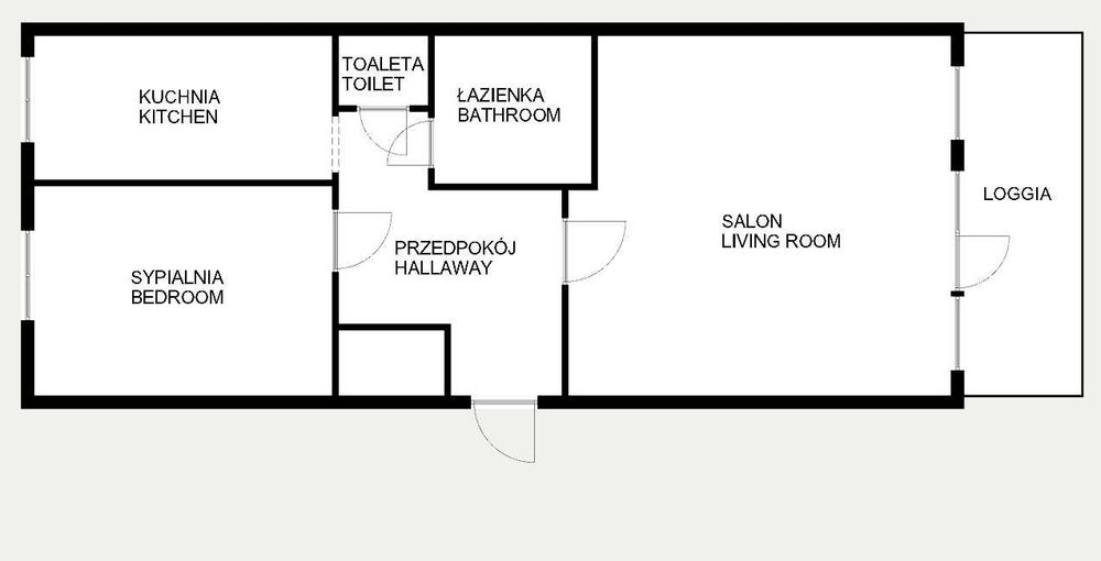 ENG| 2 oddzielne pokoje 54m2 + loggia, garaż | Salwator