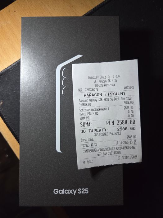 Galaxy S25 nowy 2000