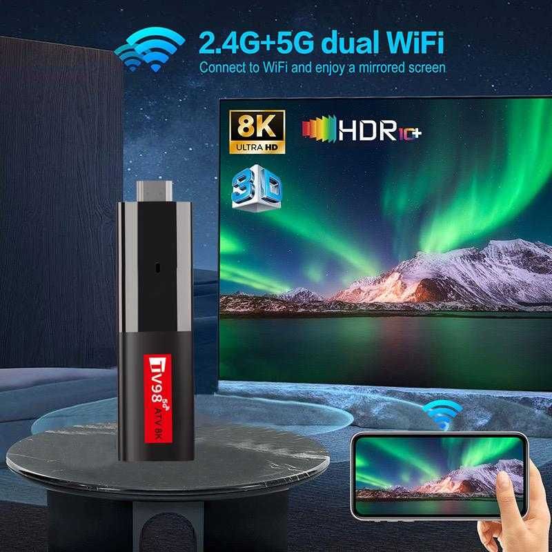 Smart TV Stick TV98 Android 14 ATV
