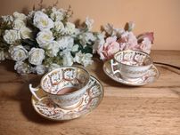 Filiżanka Anglia (swansea?) 1 poł XIX w porcelana