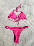 Shein zestaw bikini wyrazisty róż rozmiar S