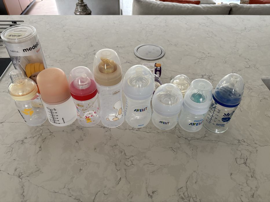 Biberões (Philips Avent, Medela, Chicco)