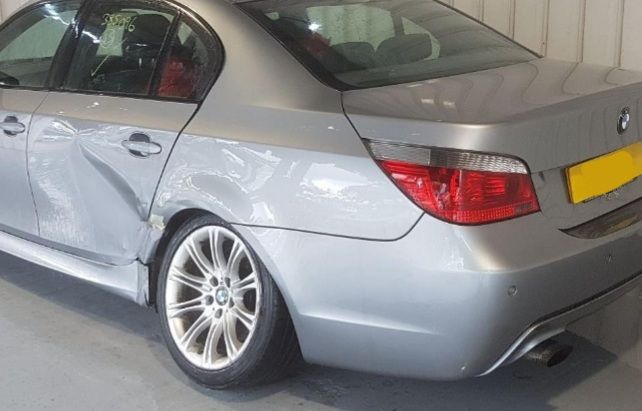 Drzwi przednie lewe BMW E60 m pakiet, silbergrau metallic