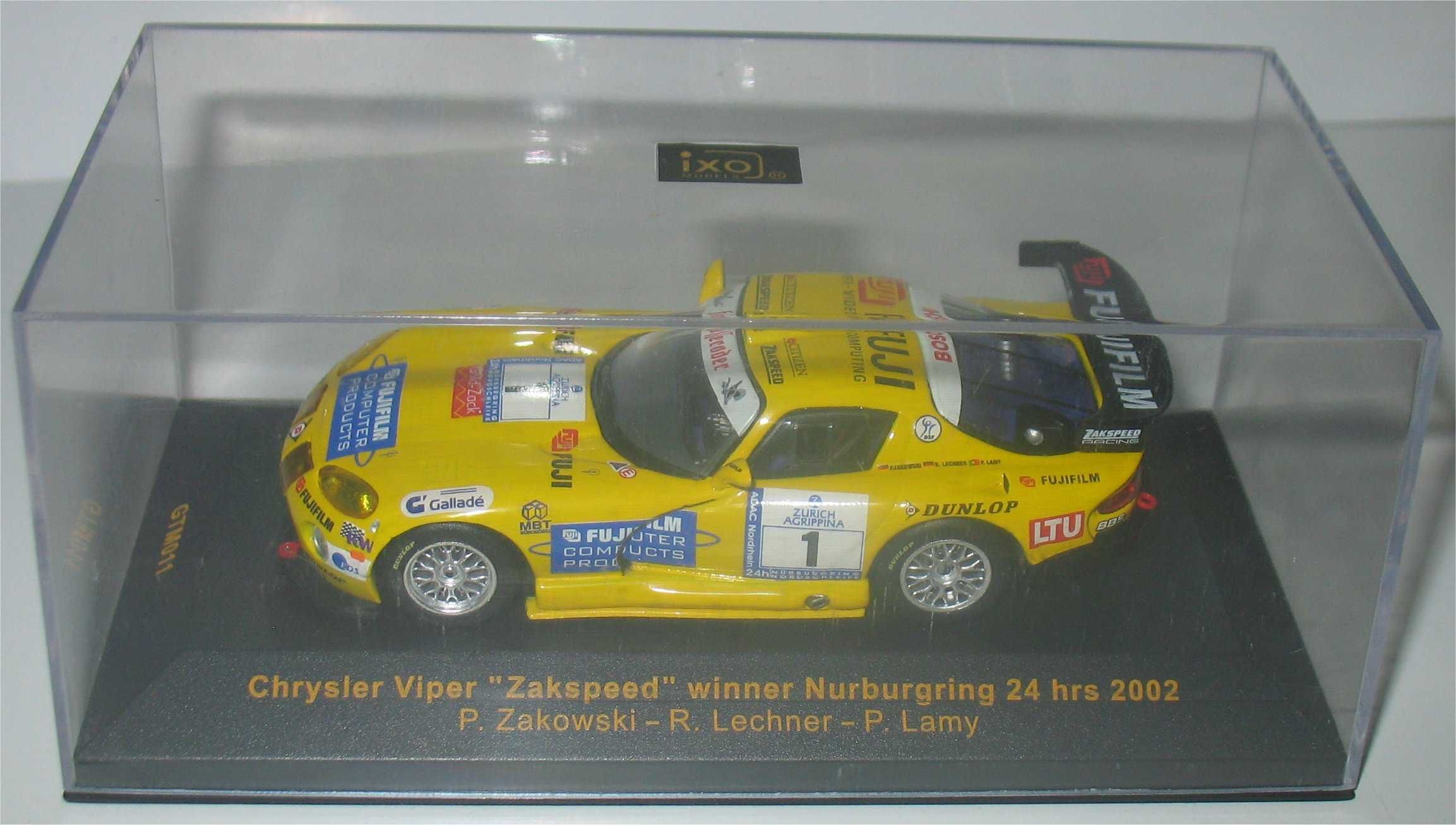 Chrysler Viper GTS-R - Vencedor 24H Nurburgring 2003 - Pedro Lamy