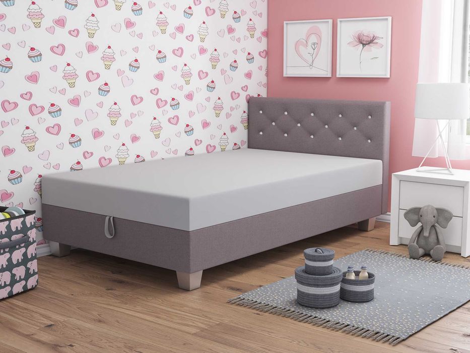 Tapczan z materacem Łóżko jednoosobowe Wersalka Kanapa z materacem