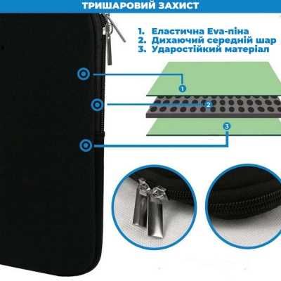 Мягкий универсальный чехол для ноутбуков с экраном 15,6 дюймов