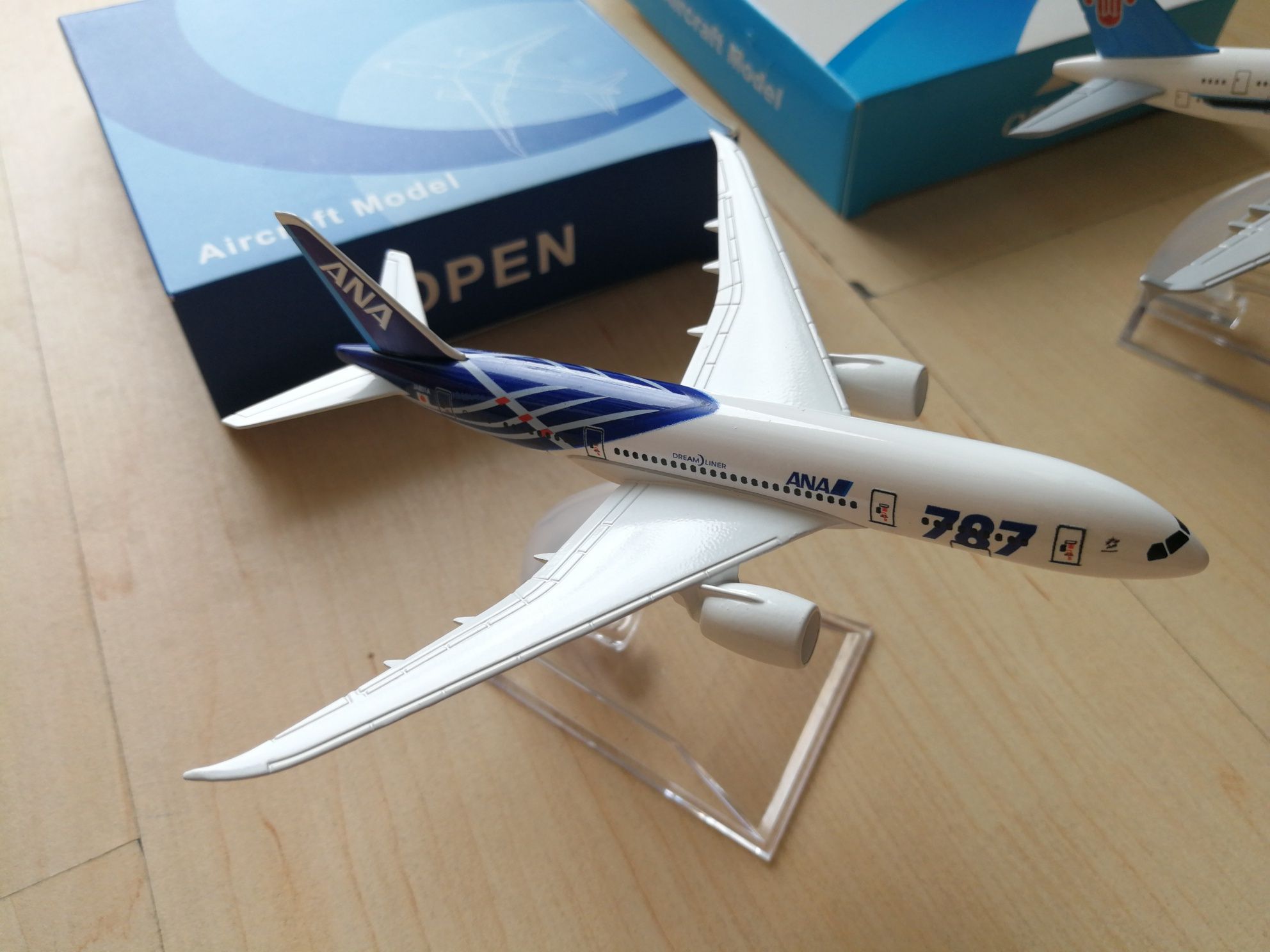 2x model samolot boeing 787 Ana airbus a380 metalowy metal